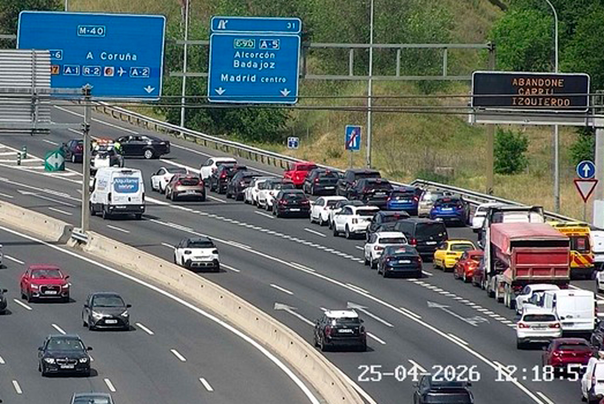 accidente m40 leganes