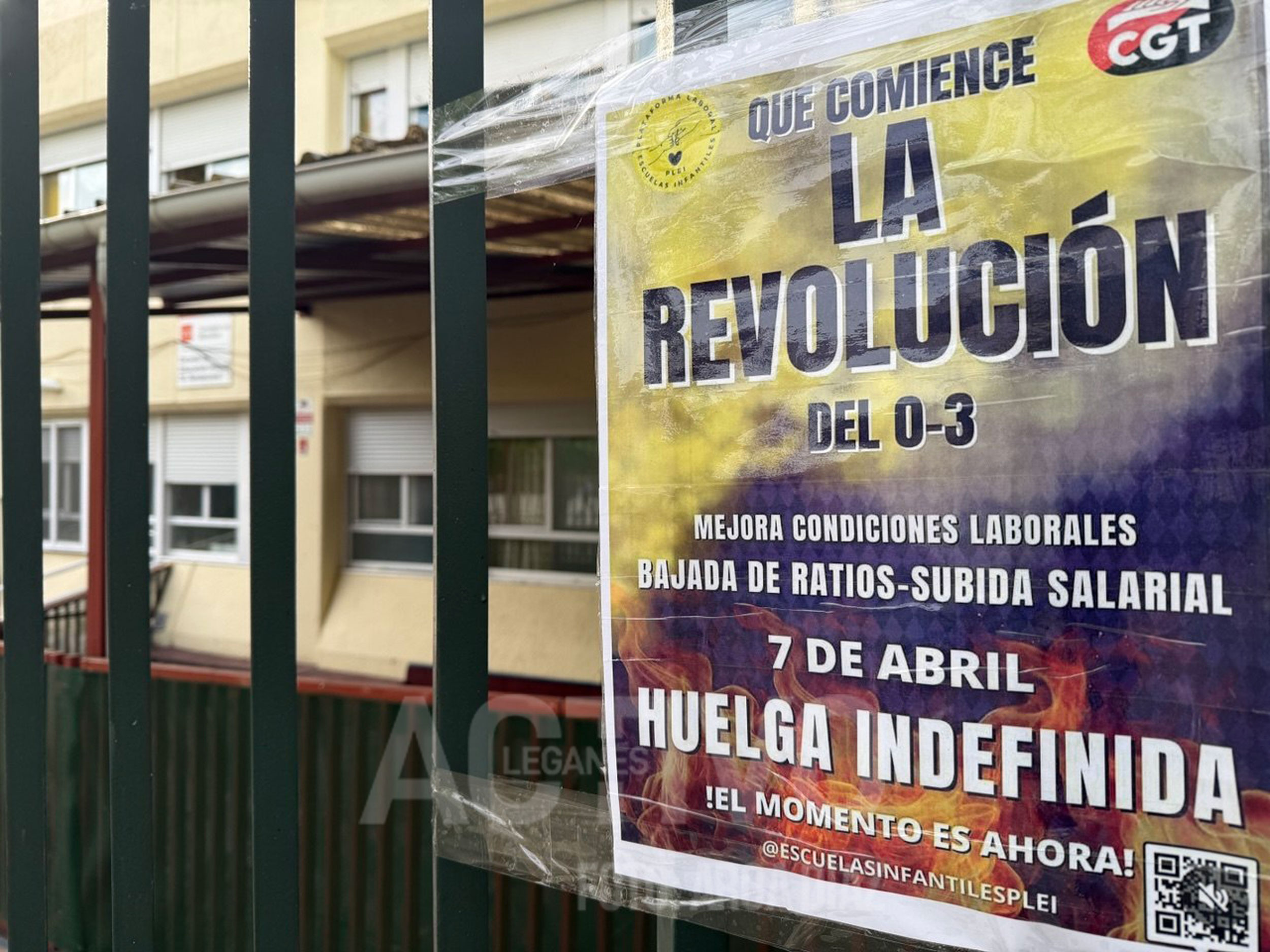 escuela infantil leganes huelga