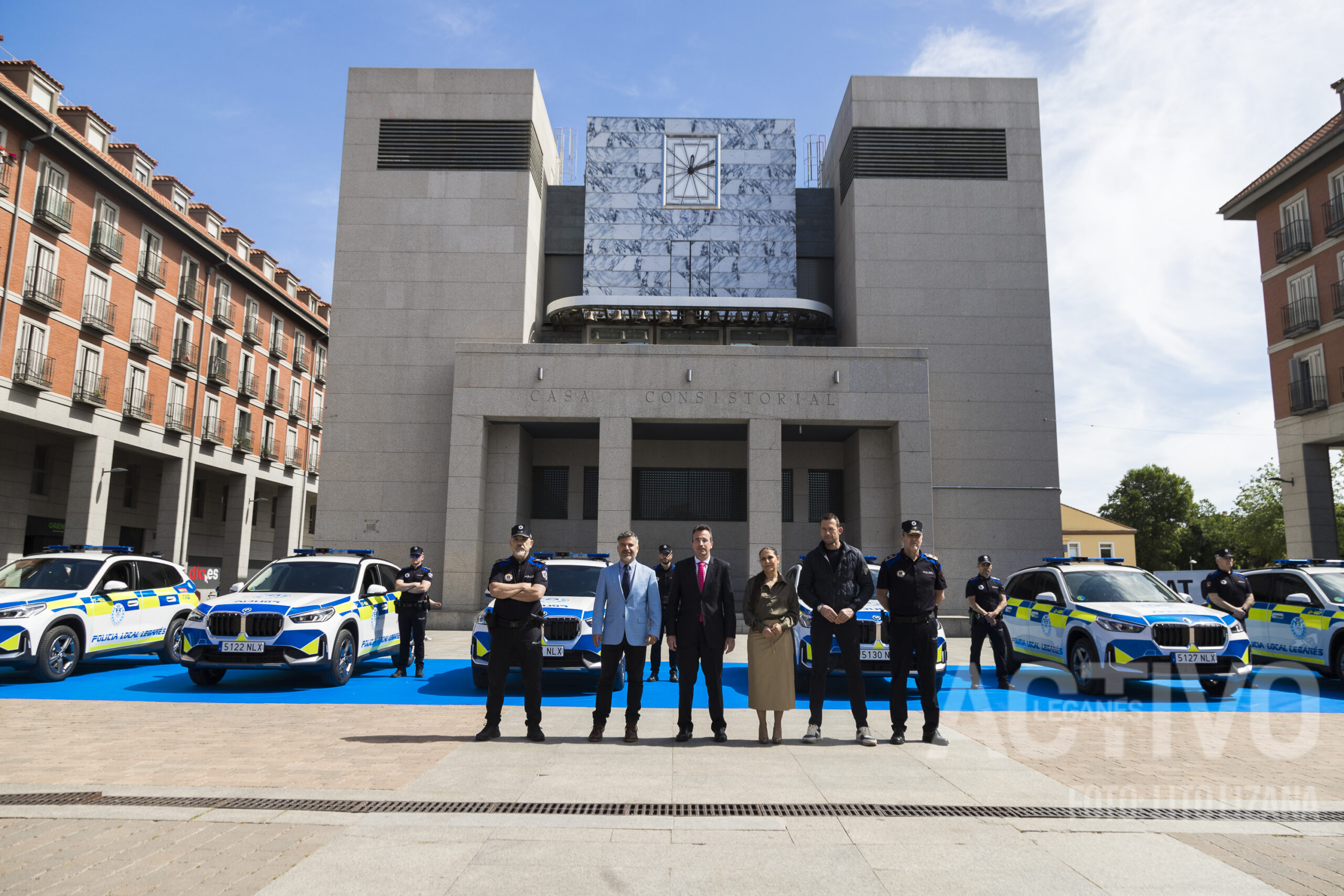 presentación vehículos coches policía local Leganés municipal