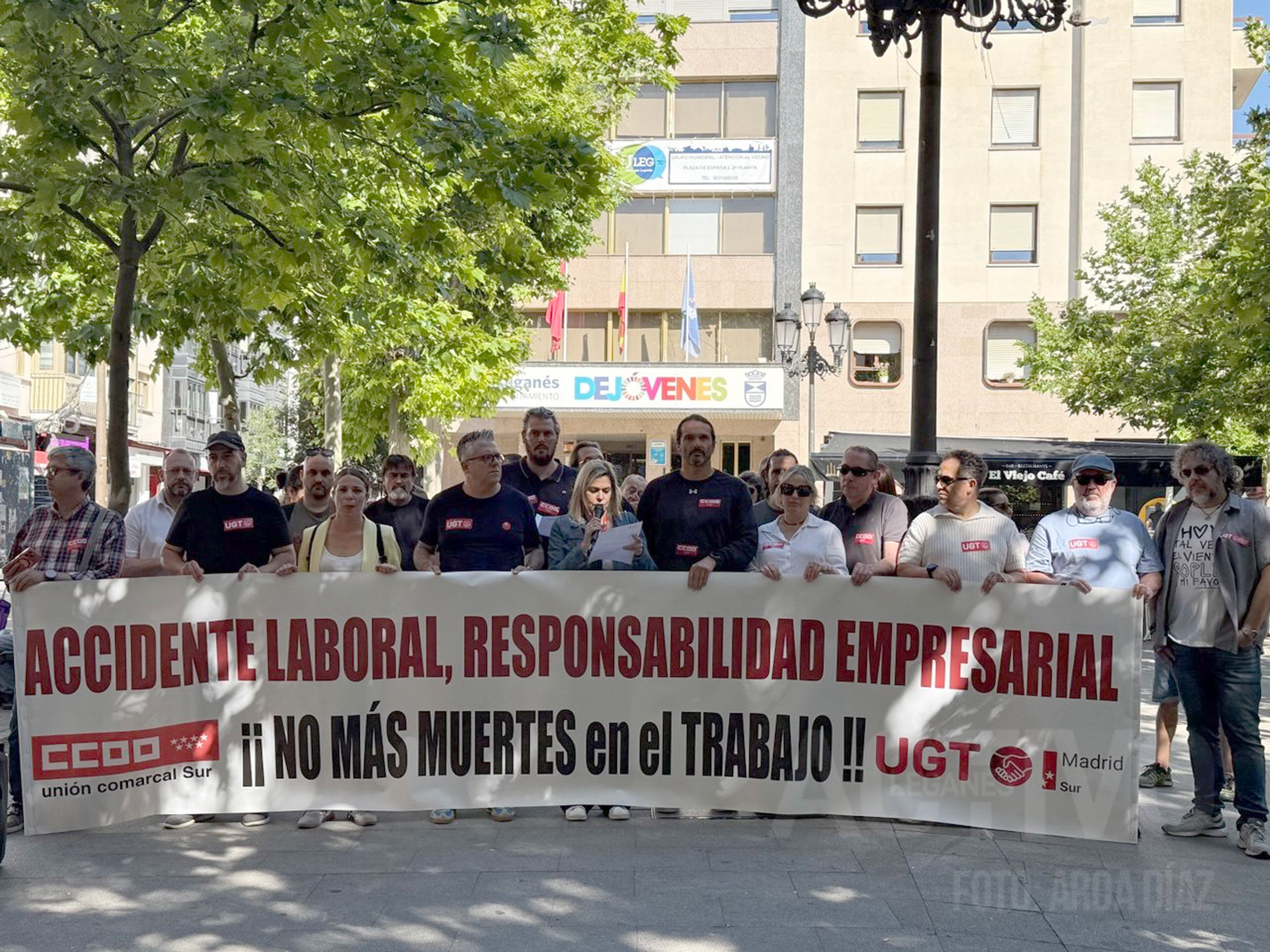 concentración muerte trabajador leganes