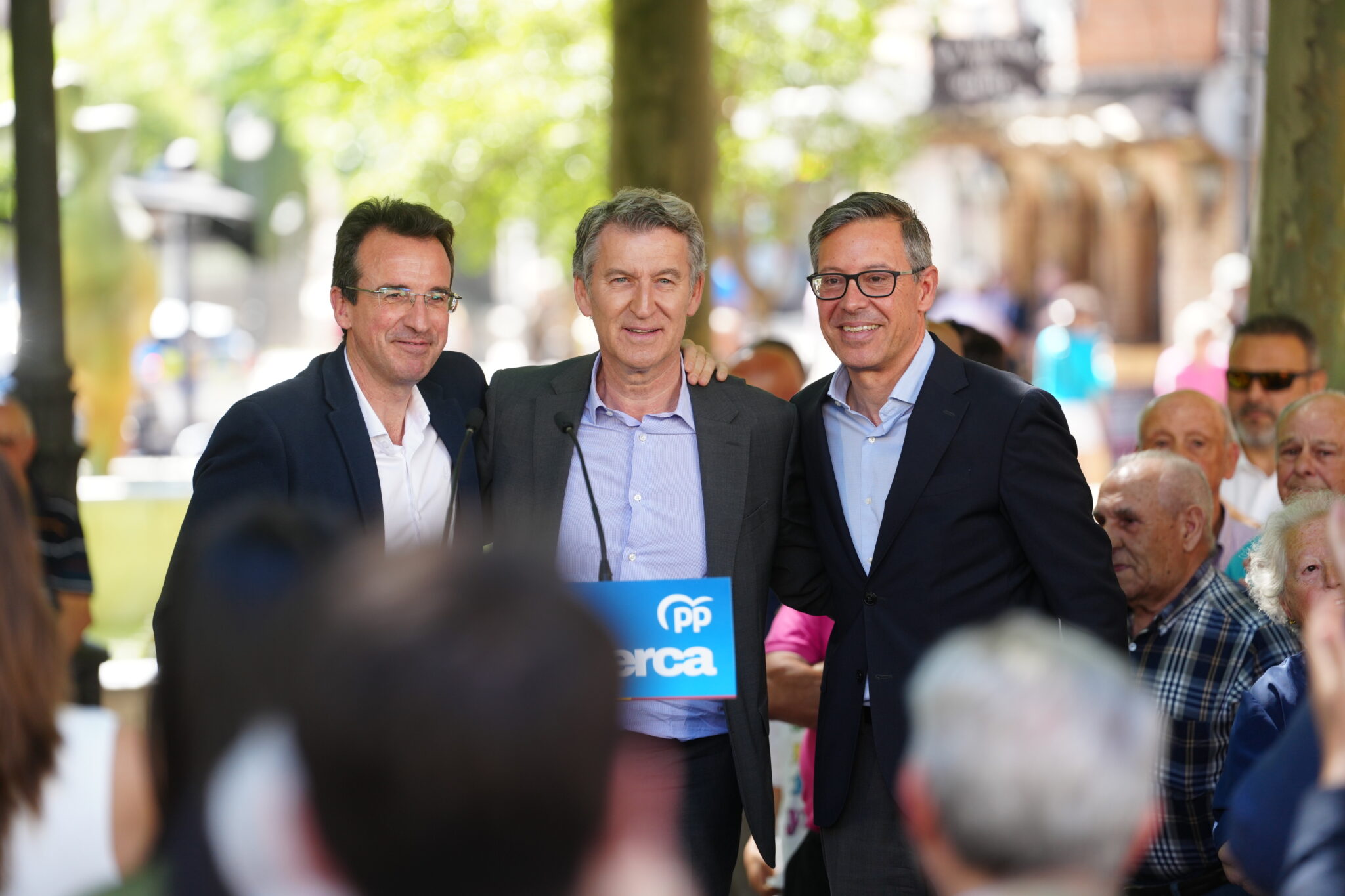 Miguel Ángel Recuenco, Alberto Nuñez Feijoo y Alfonso Serrano.