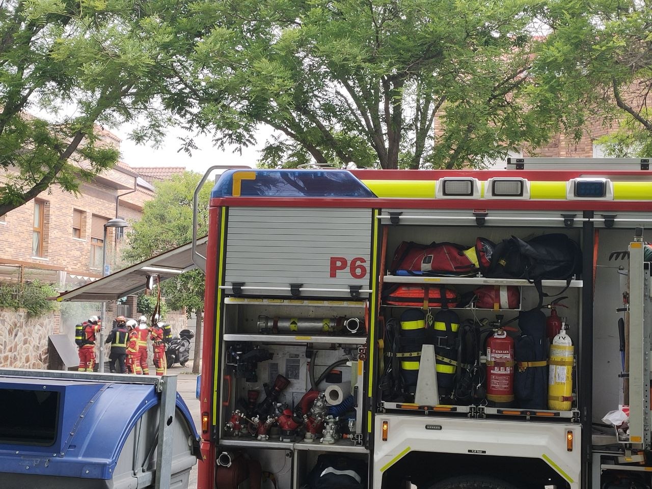 actuacion bomberos leganes