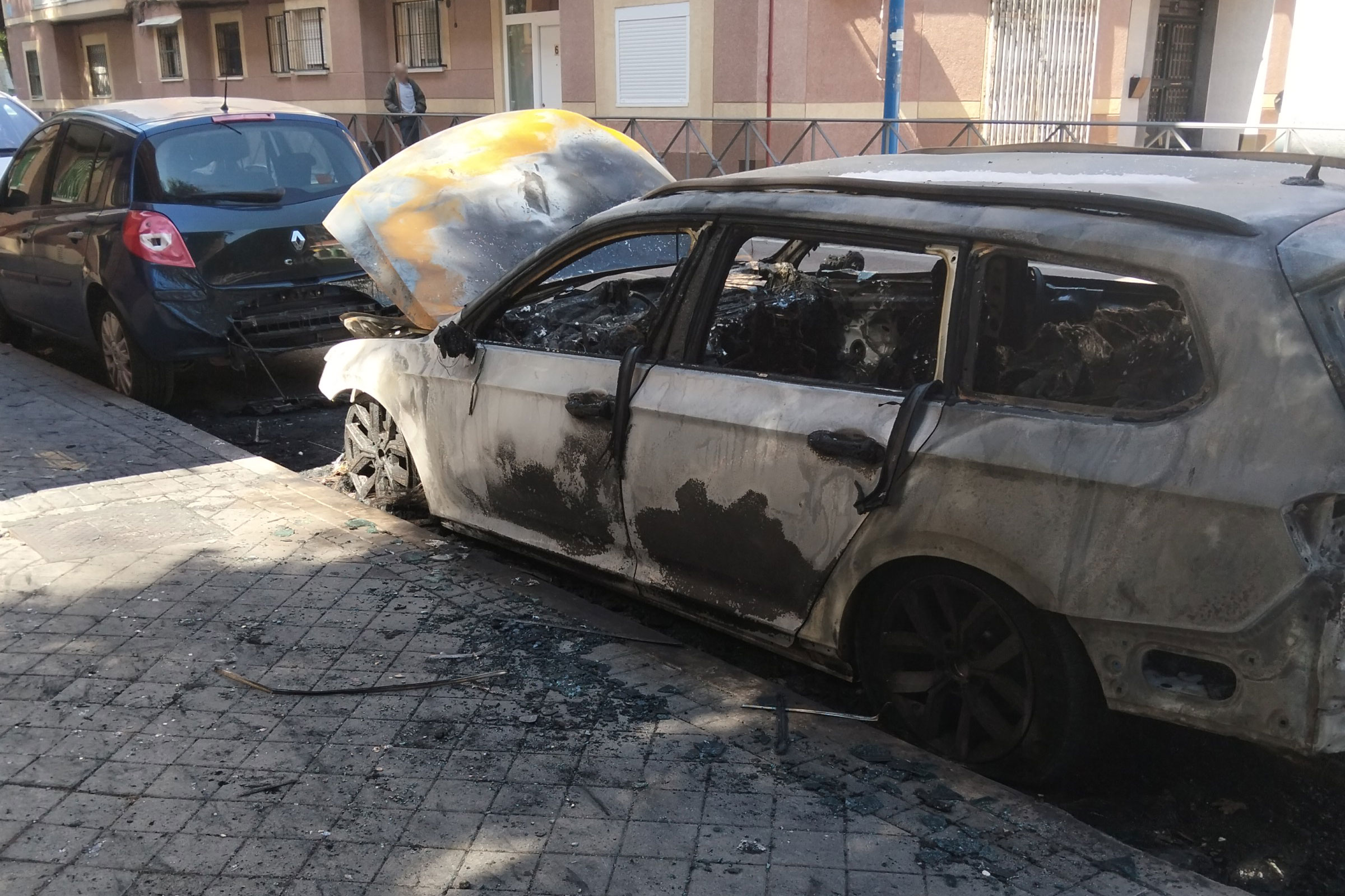 coche calcinado en leganes