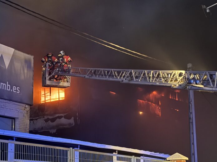 incendio en una nave en leganes