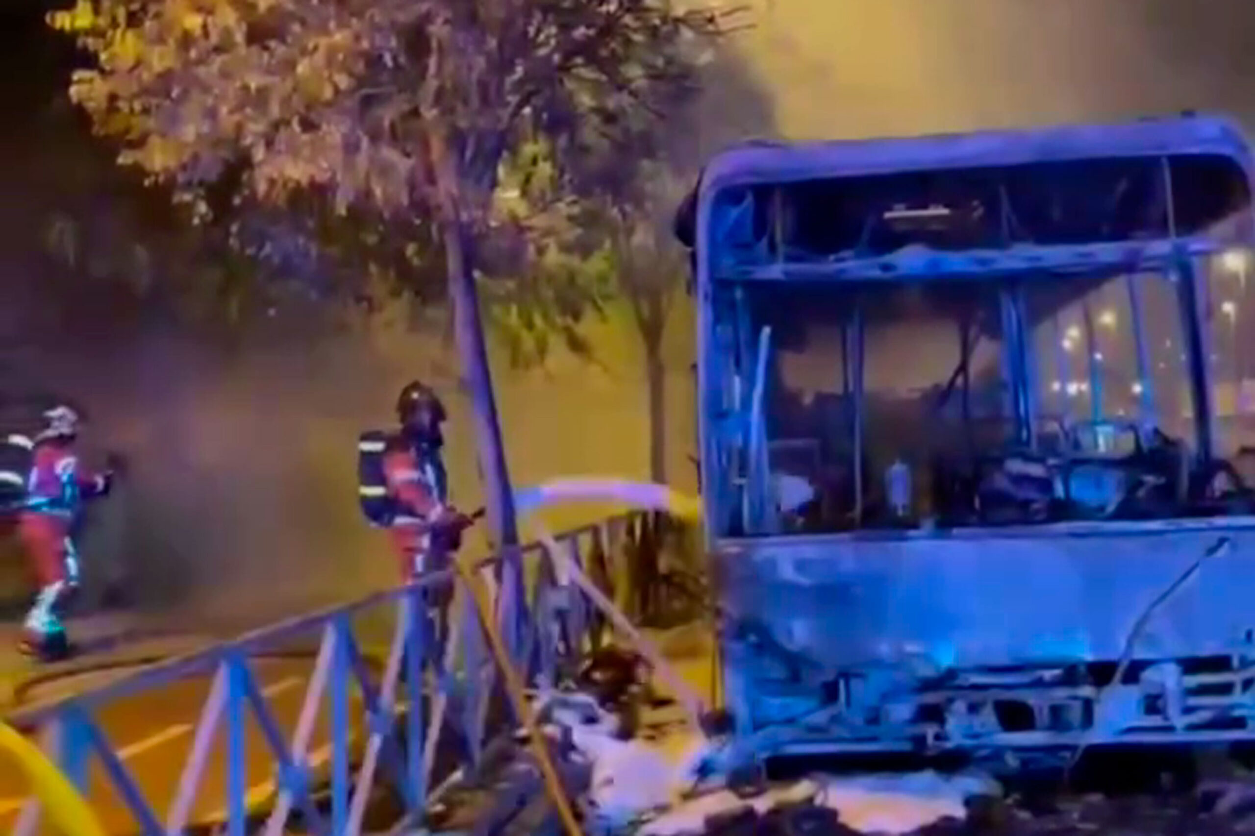 autobus calcinado incendio leganes