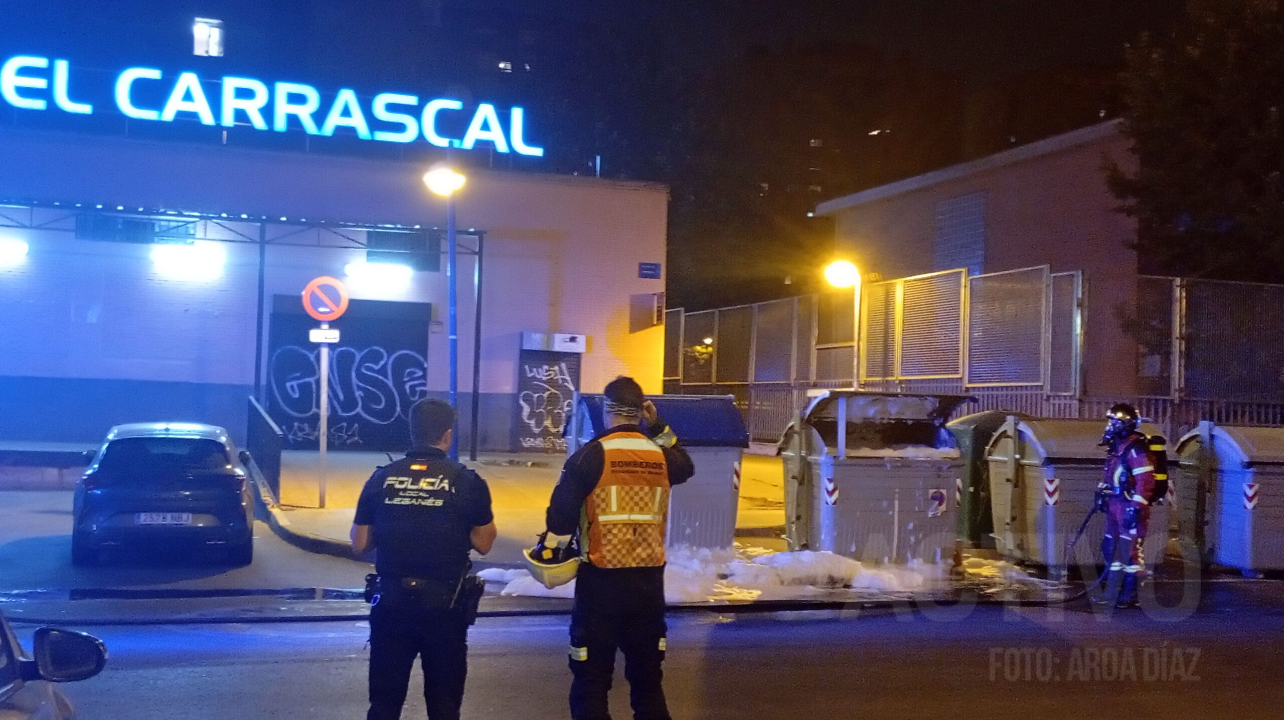 incendio leganes contenedor basura