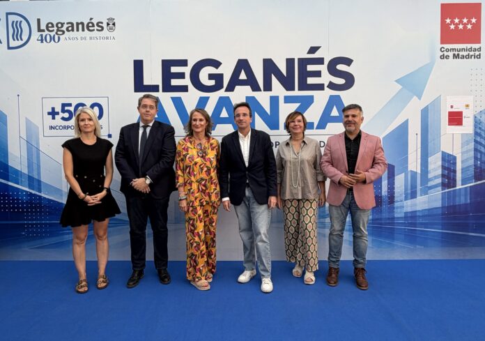 Presentación del programa de contratación de empleo temporal 'Leganés Avanza'.