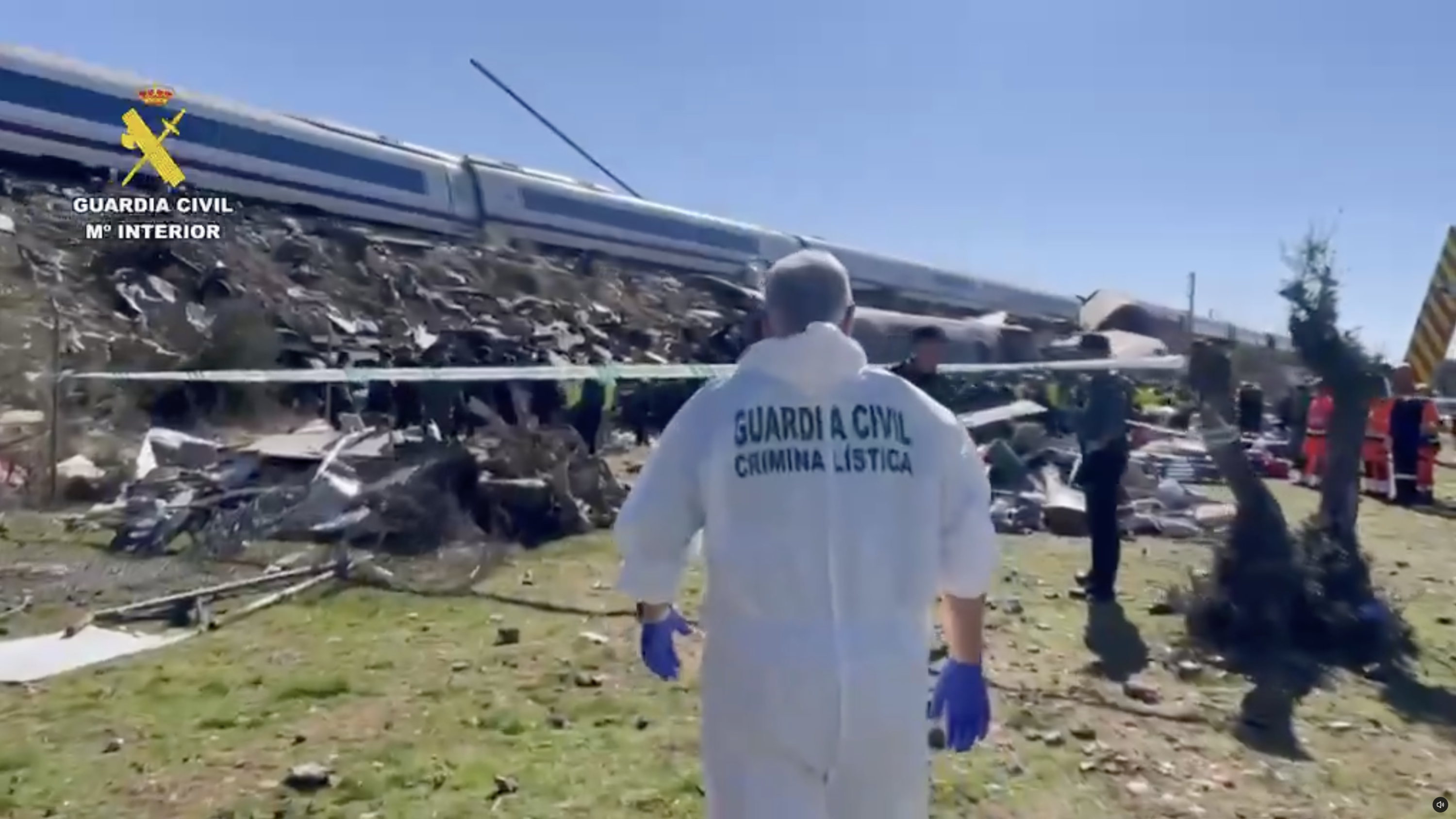 Guardia Civil investiga accidente tren urda