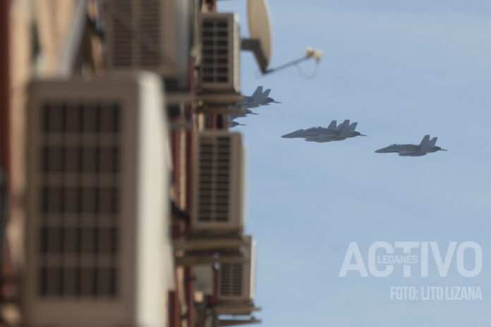 desfile aereo dia fiesta nacional leganes