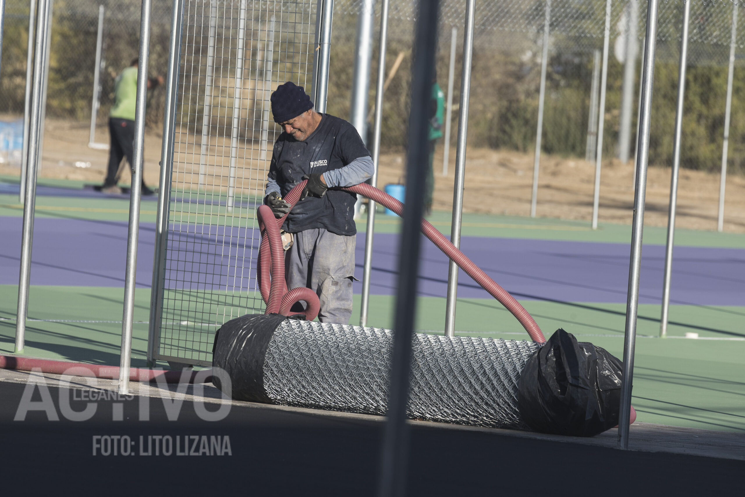 obrero trabajo polideportivo leganes norte