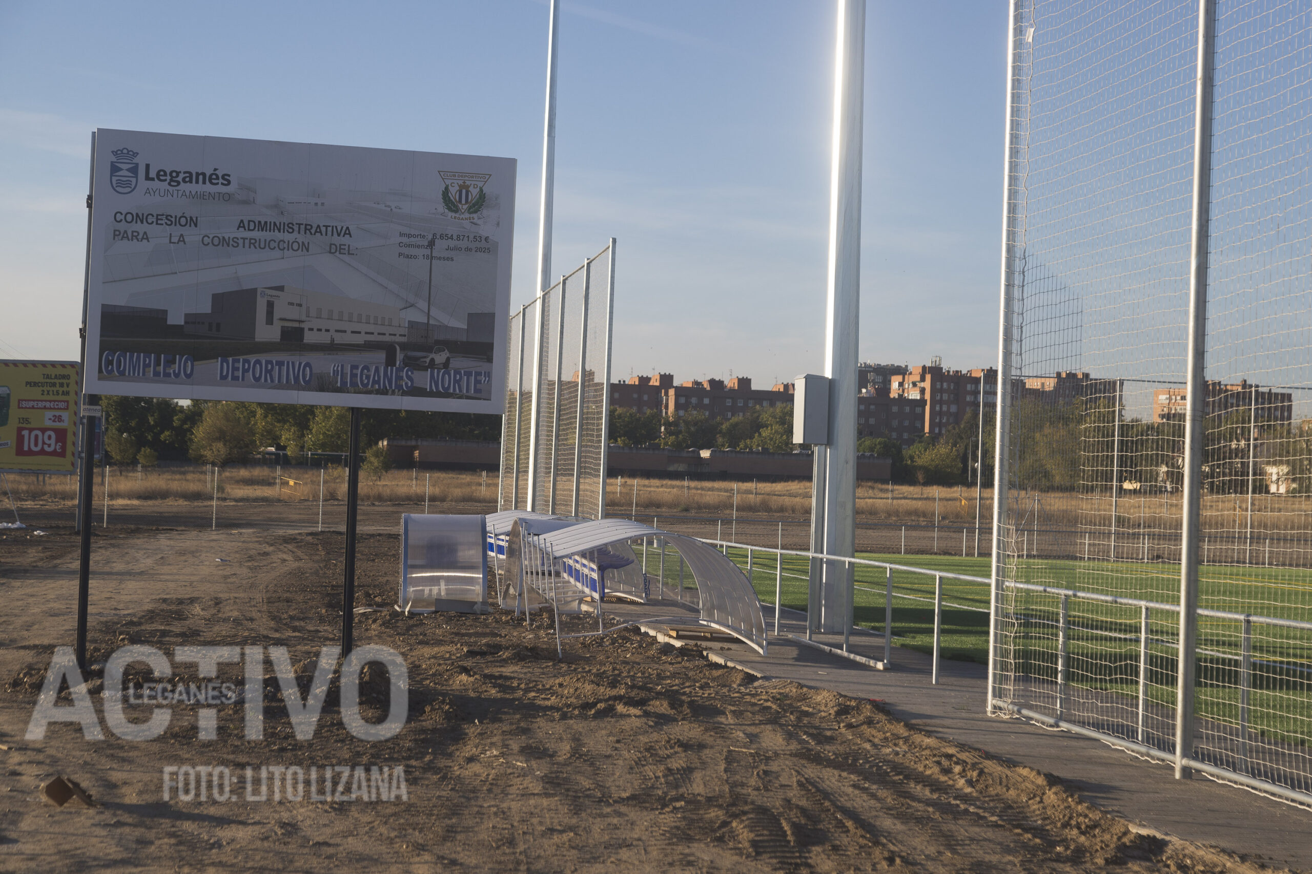 construccion del polideportivo leganes norte